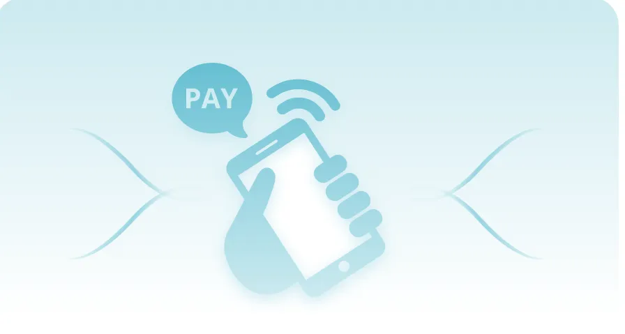 Contactless in-app payment on a phone