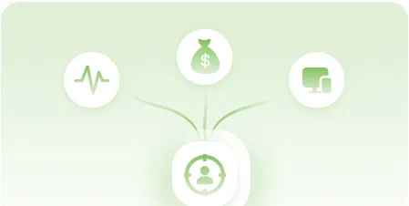 Frequency, spend and channel signals feeding a single customer profile