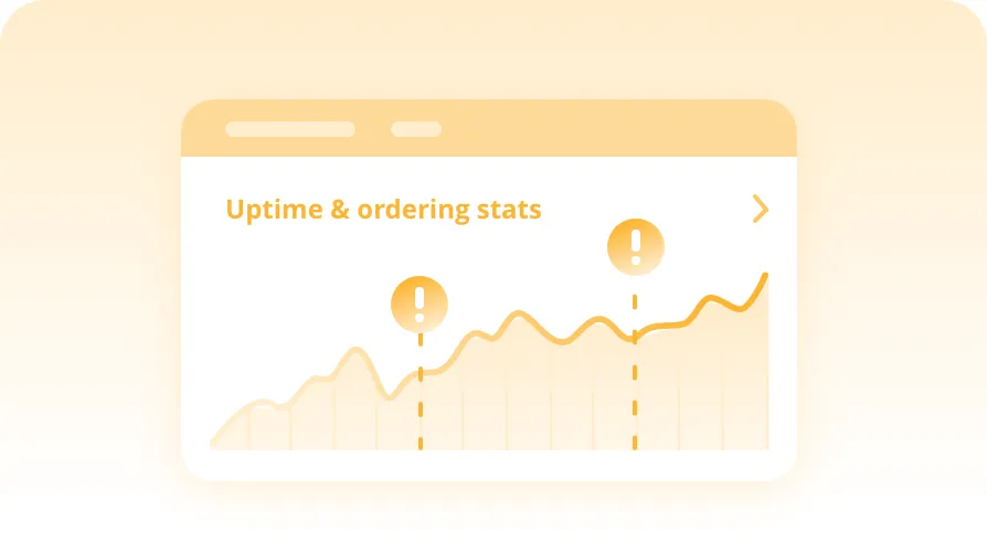 Aggregator uptime and ordering stats
