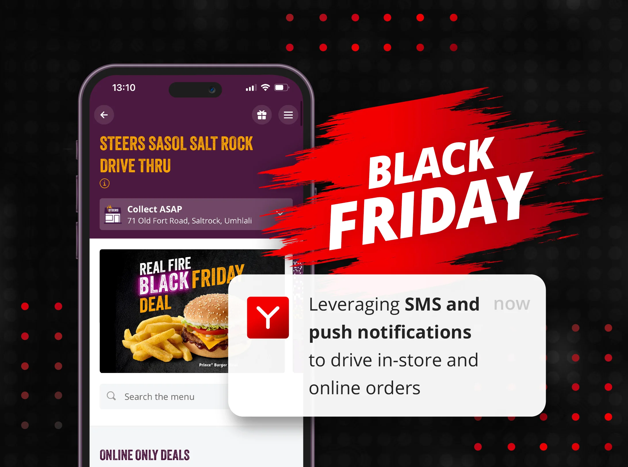 Black Friday: leveraging SMS and push notifications to drive in-store and online orders